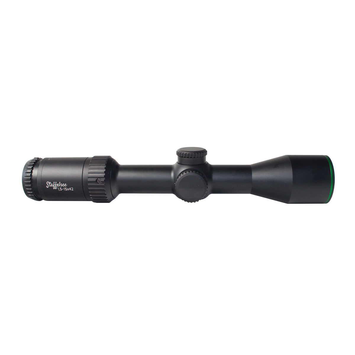 Professor Optiken Staffelsee - 1,5-15x42 LD V2 Leuchtfaser-Absehen 4 (kurze Bauform)
