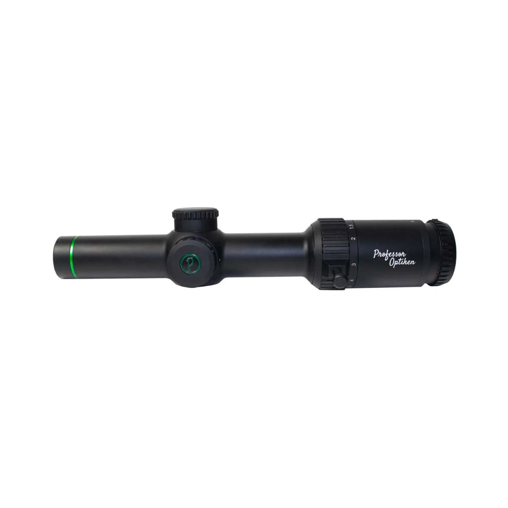 Professor Optiken Staffelsee - 1-10x24 LD V2, Leuchtfaser-Absehen 4 (kurze Bauform)