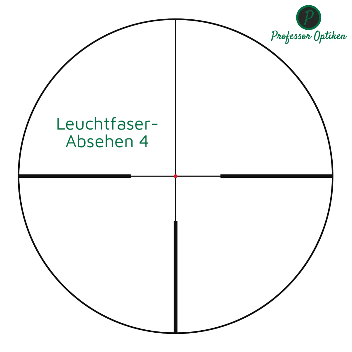 Professor Optiken Staffelsee - 1-10x24 LD V2, Leuchtfaser-Absehen 4 (kurze Bauform)